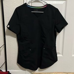 Scrubstar size small black scrub top